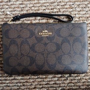 NWT Coach signature wristlet